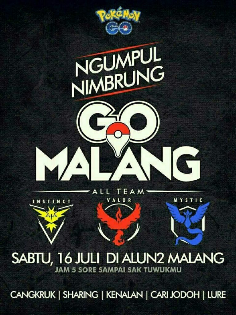 Ngumpul bareng Pokemon Go di Malang